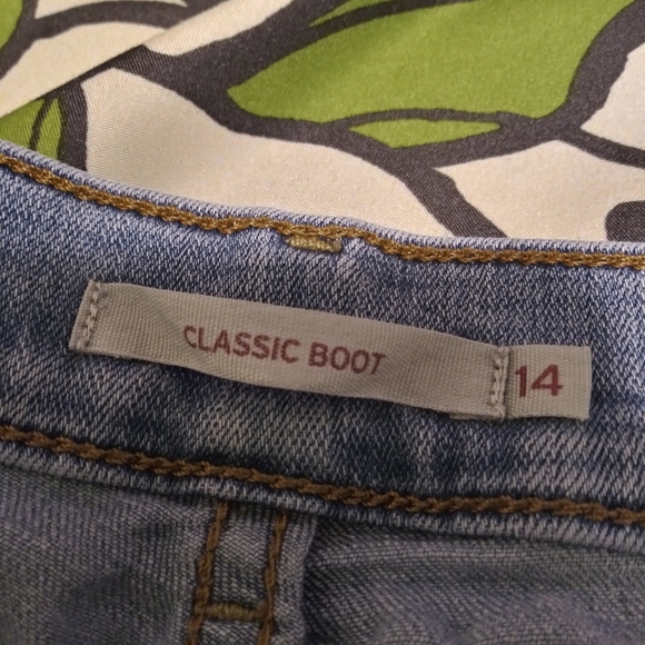 Levi's Classic Boot Size 14 Blue Jeans - Picture 3 of 5